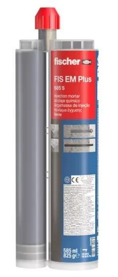 หลอดน้ำยาเคมี Fischer FIS EM Plus ขนาด 585 มิลลิลิตร